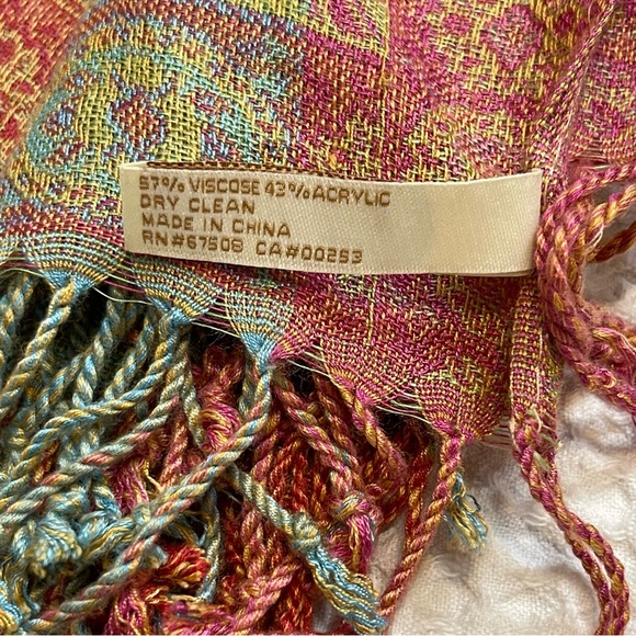 Collection Eighteen Paisley Shawl Scarf - Picture 9 of 11